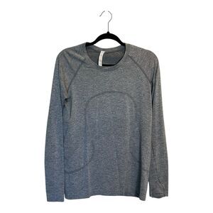 Lululemon Swiftly Tech Long Sleeve 2.0 Size 10 Slate White SLTE/WHT 50066